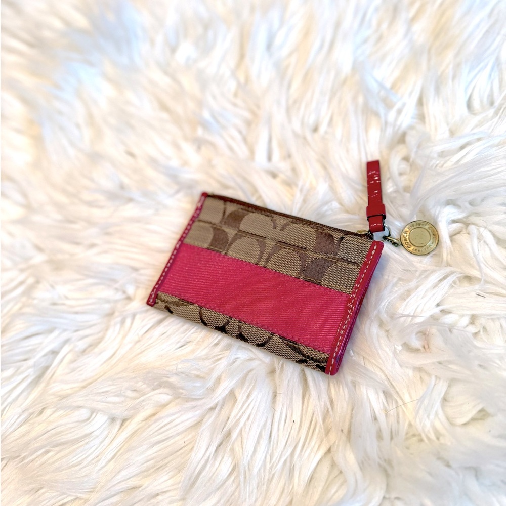 Coach signature mini wallet